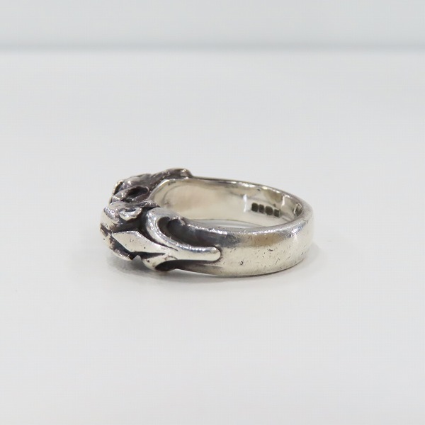 実際に弊社で買取させて頂いたCRAZY PIG/クレイジーピッグ TWO TIGER HEADS 2タイガーヘッド リング 18号　の画像 2枚目