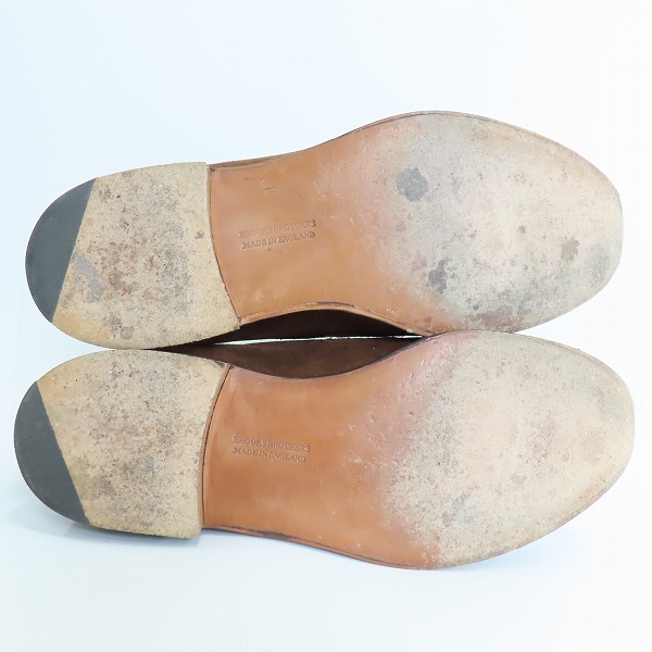 実際に弊社で買取させて頂いたBROOKS BROTHERS/ブルックスブラザーズ スエード レザーシューズ ローファー/9.5の画像 2枚目