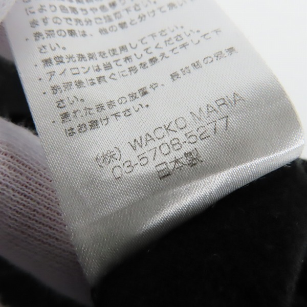 実際に弊社で買取させて頂いたWACKO MARIA×FRAGMENT DESIGN/ワコマリア×フラグメントデザイン THE GUILTY PARTIES 半袖 Tシャツ ブラック/Mの画像 4枚目