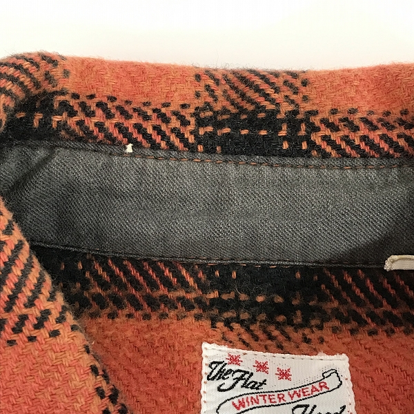 実際に弊社で買取させて頂いたTHE FLAT HEAD/ザフラットヘッド バッファローチェック ヘビーフランネルシャツ 38の画像 9枚目