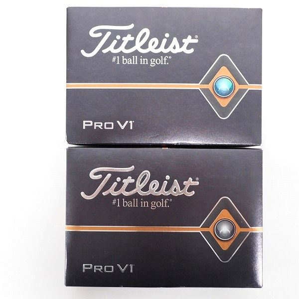 実際に弊社で買取させて頂いた【未使用/オウンネーム】Titleist/タイトリスト PRO V1 ゴルフボール ホワイト 2ダース の画像 2枚目