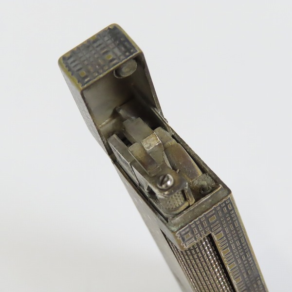 実際に弊社で買取させて頂いたdunhill/ダンヒル サイドローラー ガスライター 格子の画像 5枚目