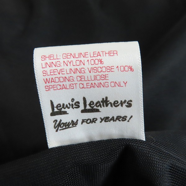 実際に弊社で買取させて頂いたLewis Leathers×The REAL McCOY'S/ルイスレザー×リアルマッコイズ ディアスキン サイクロン ライダース 36の画像 5枚目