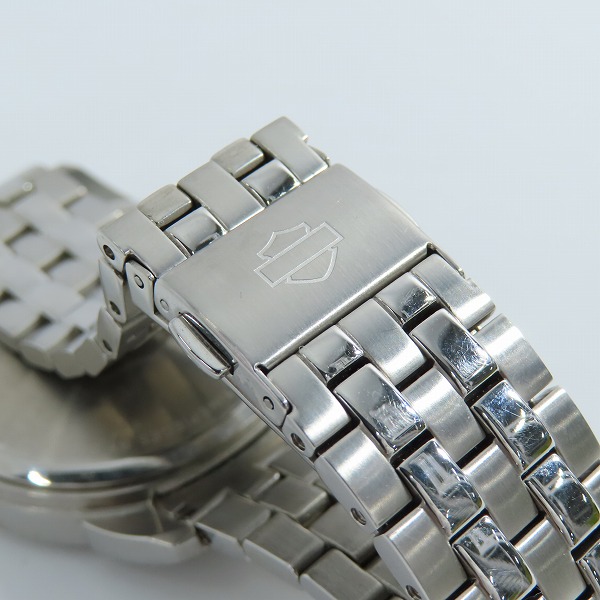 実際に弊社で買取させて頂いたHarley-Davidson/ハーレーダビッドソン メタルバンド 腕時計【動作未確認】の画像 6枚目