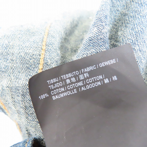 実際に弊社で買取させて頂いたSAINT LAURENT PARIS/サンローランパリ デニム ウエスタンシャツ 398063 Y817K/Mの画像 4枚目