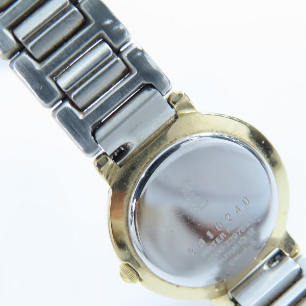 実際に弊社で買取させて頂いたYSL/Yves Saint Laurent/イヴサンローラン クォーツ腕時計 2200-229789 【動作未確認】の画像 6枚目