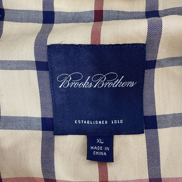 実際に弊社で買取させて頂いたBROOKS BROTHERS/ブルックスブラザーズ ステンカラーコート XLの画像 2枚目