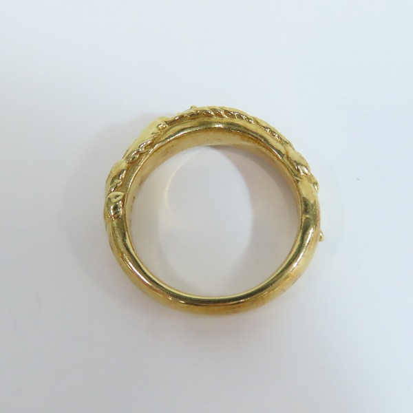 実際に弊社で買取させて頂いたBloody Mary/ブラッディマリー K18 マグノリア/木蓮の花 リング w/1ダイヤ/15号の画像 5枚目