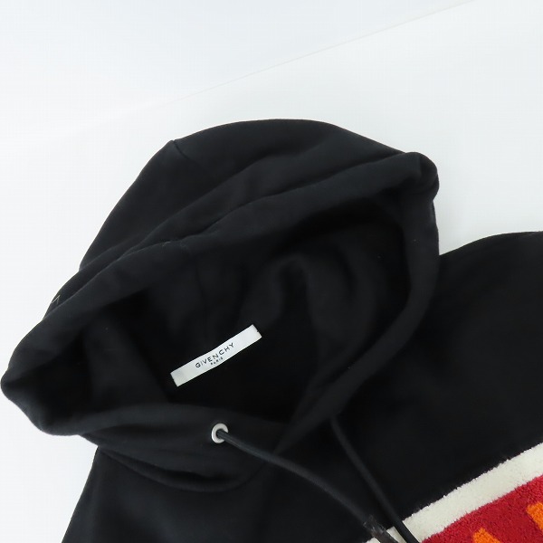 実際に弊社で買取させて頂いたGIVENCHY/ジバンシィ 18AW フロントロゴ スウェット パーカー BM70E7306C /XSの画像 6枚目