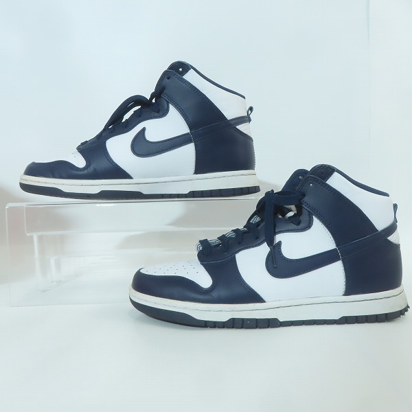 実際に弊社で買取させて頂いたNIKE/ナイキ DUNK HI RETRO CHAMPIONSHIP NAVY/ダンクハイ レトロ チャンピオンシップ ネイビー DD1399-104/26.5の画像 3枚目