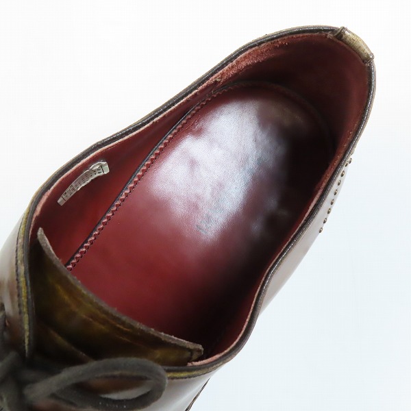 実際に弊社で買取させて頂いたMAGNANNI/マグナーニ メダリオン スタッズ レザーシューズ 14615 /41の画像 4枚目