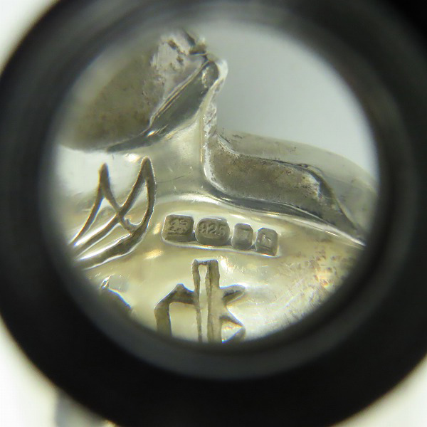 実際に弊社で買取させて頂いたCRAZY PIG/クレイジーピッグ ラージエビルスカルリング 19-20号の画像 7枚目