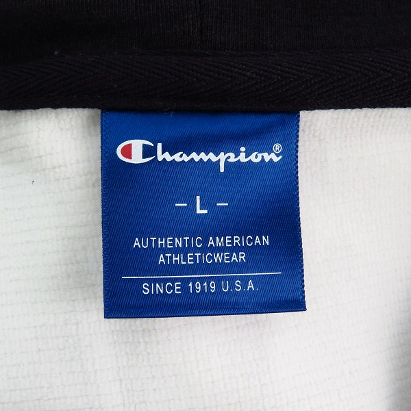 実際に弊社で買取させて頂いた 【未使用】Champion/チャンピオン レディース ワンポイントロゴ ジップフーデッドジャケット CW-TS110 Lの画像 2枚目