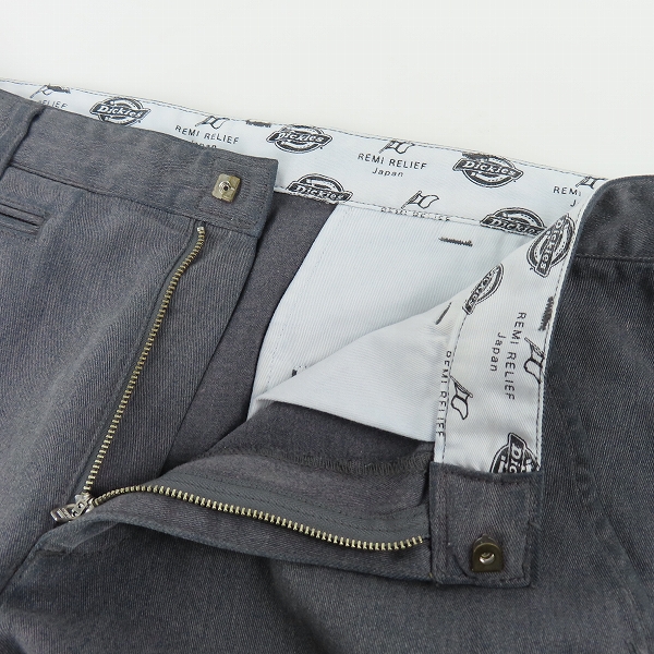 実際に弊社で買取させて頂いたREMI RELIEF×Dickies/レミレリーフ×ディッキーズ 裾ジップ チノパンツ 181M40UK01/Mの画像 3枚目