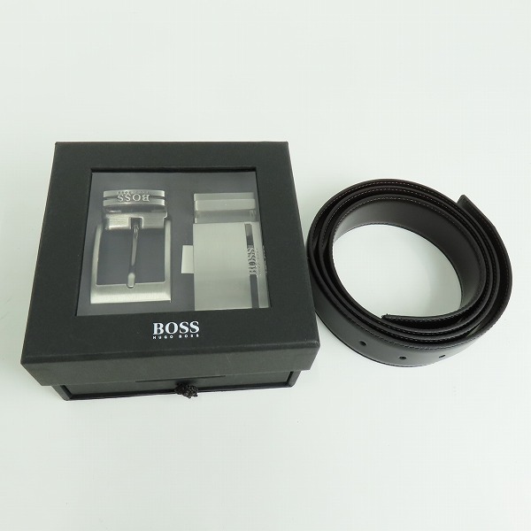 実際に弊社で買取させて頂いたHUGO BOSS/ヒューゴボス レザーベルト ブラックの画像 8枚目