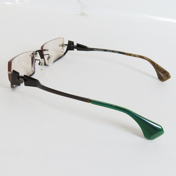 実際に弊社で買取させて頂いたless than human/レス ザン ヒューマン 乱 アンダーリム メタル フレーム 眼鏡/メガネ/アイウェア 1180-240108-tの画像 2枚目