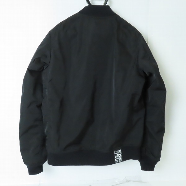 実際に弊社で買取させて頂いたBACK CHANNEL/バックチャンネル MA-1 ジップアップブルゾン/Lの画像 1枚目