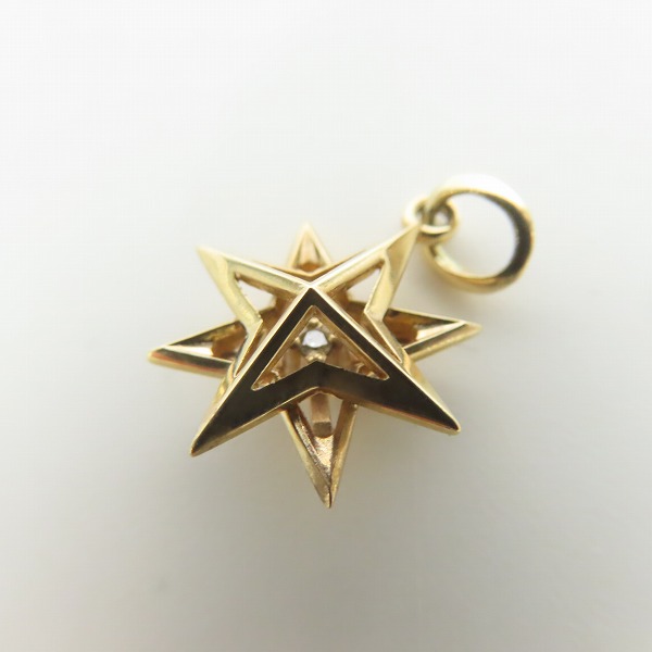 実際に弊社で買取させて頂いたDEAL DESIGN/ディールデザイン K10 スターモチーフチャームの画像 5枚目