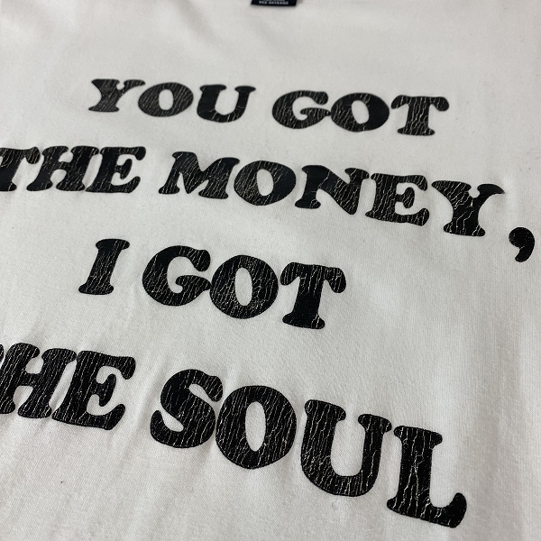 実際に弊社で買取させて頂いたNUMBER (N)INE/ナンバーナイン 03SS カート期 YOU GOT THE MONEY, I GOT THE SOUL ホワイト 3の画像 4枚目