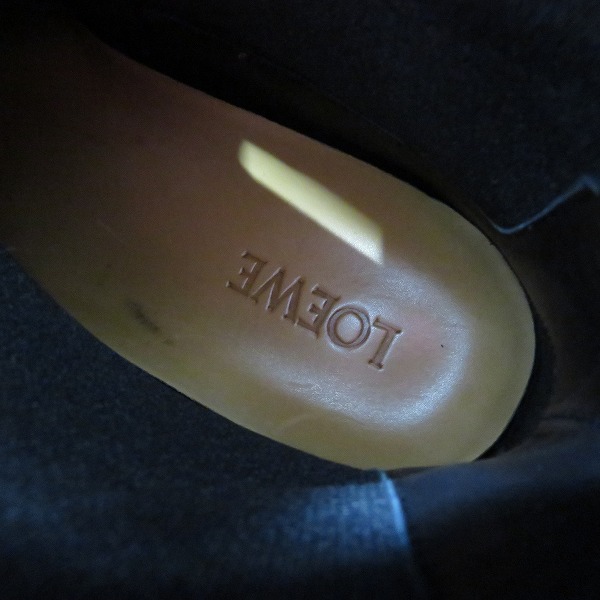 実際に弊社で買取させて頂いたLOEWE/ロエベ レザー サイドゴア チェルシーブーツ 39の画像 6枚目