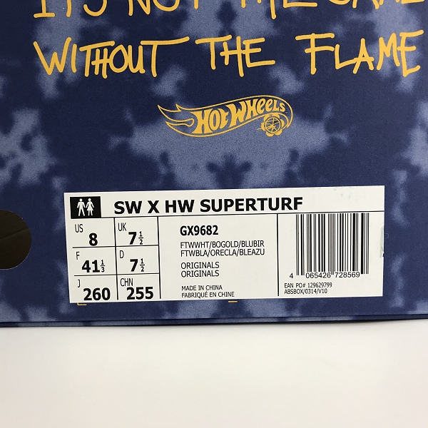 実際に弊社で買取させて頂いたadidas×Hot Wheels x Sean Wotherspoon/アディダス Superturf Adventure スニーカー GX9682/26.0の画像 9枚目