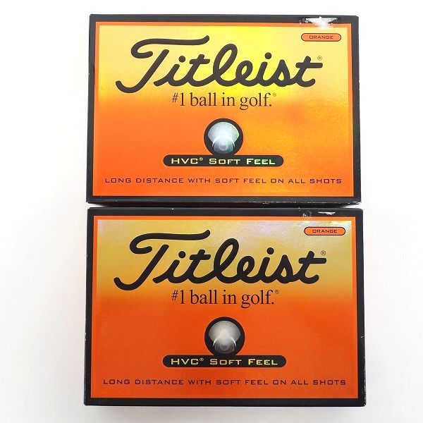 実際に弊社で買取させて頂いたTitleist/タイトリスト HVC SOFT FEEL ゴルフボール オレンジ 2ダースの画像 2枚目