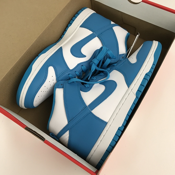 実際に弊社で買取させて頂いた【未使用】NIKE/ナイキ DUNK HI RETRO/ダンクハイ チャンピオンシップ ブルー DD1399-400/28の画像 8枚目