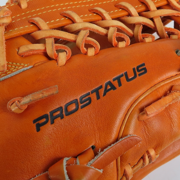 実際に弊社で買取させて頂いたZETT/ゼット 外野手用 軟式グローブ/クラブ プロステータス/BRGA30817の画像 6枚目