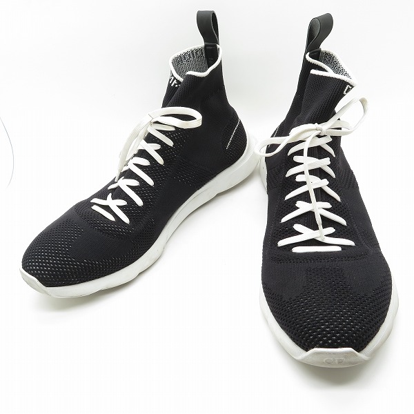 実際に弊社で買取させて頂いたDior Homme/ディオールオム 18AW レースアップソックススニーカー 18HLS/43