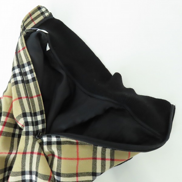 実際に弊社で買取させて頂いたBURBERRY/バーバリー ワンピース ひざ丈 ウール ノバチェック リブニット 8017807/12Y 152cmの画像 5枚目