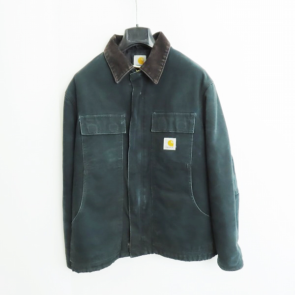実際に弊社で買取させて頂いたCarhartt/カーハート USA製 Arctic Traditional Coat/カバーオール キルトライニング ダック地 ジャケット C03 BLK/40