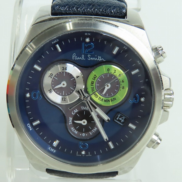 実際に弊社で買取させて頂いたPaul Smith/ポールスミス ファイナルアイズ クロノグラフ 電波ソーラー 腕時計 E610-T021816 