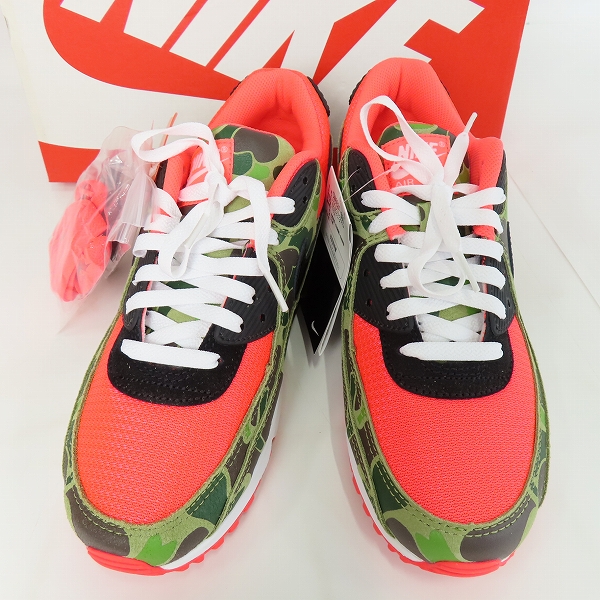 実際に弊社で買取させて頂いた【未使用】NIKE×atmos/ナイキ×アトモス AIR MAX 90 SP REVERSE DUCK CAMO/リバース ダック カモ CW6024-600/27.5