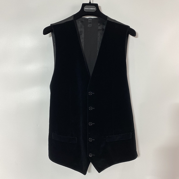 実際に弊社で買取させて頂いたDOLCE&GABBANA/ドルチェ＆ガッバーナ/ドルガバ ベロア ベスト ジレ 44