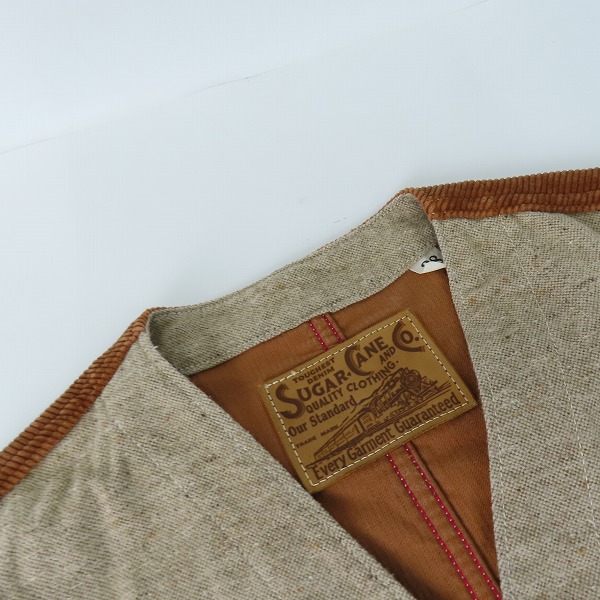 実際に弊社で買取させて頂いたSUGAR CANE/シュガーケーン OXFORD WORK VEST/オックスフォードワークベスト SC12048/38の画像 5枚目