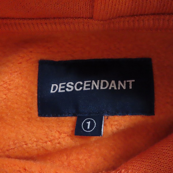 実際に弊社で買取させて頂いたDESCENDANT/ディセンダント 18AW PE HOODED SWEATSHIRT/フーディー スウェットシャツ/1の画像 2枚目
