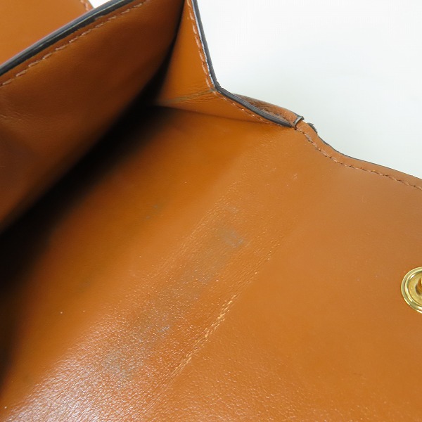 実際に弊社で買取させて頂いたCELINE/セリーヌ マカダム柄 トリオンフ スモールトリフォールド コンパクト/ミニ ウォレット 3つ折り財布の画像 5枚目