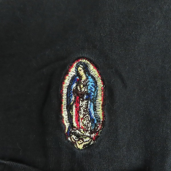 実際に弊社で買取させて頂いたTHE CRIME/ザクライミー マリア刺繍 Tシャツ/XLの画像 4枚目