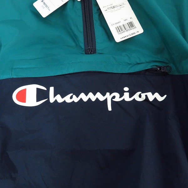 実際に弊社で買取させて頂いた【未使用】Champion/チャンピオン ゴルフウェア ブルゾン ハーフジップジャケット C3-SG601 XLの画像 4枚目
