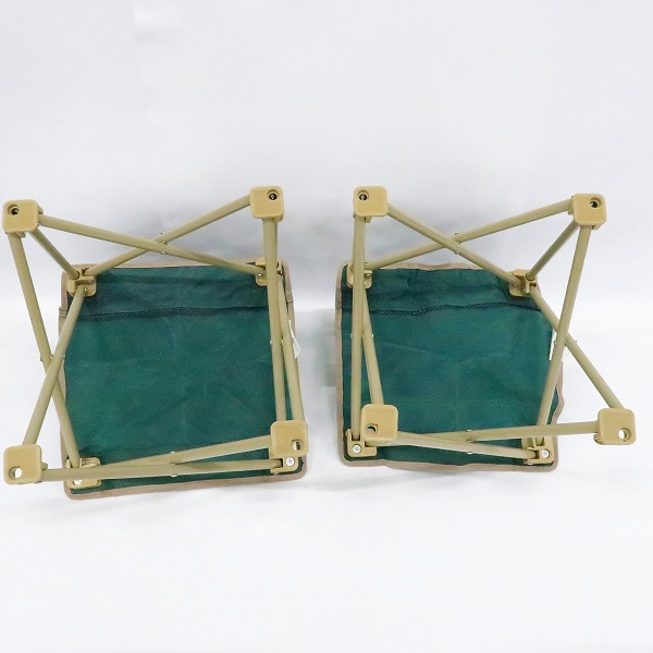 実際に弊社で買取させて頂いたCAPTAIN STAG/キャプテンスタッグ CS コンパクトチェア MINI M-3875 2脚セットの画像 3枚目