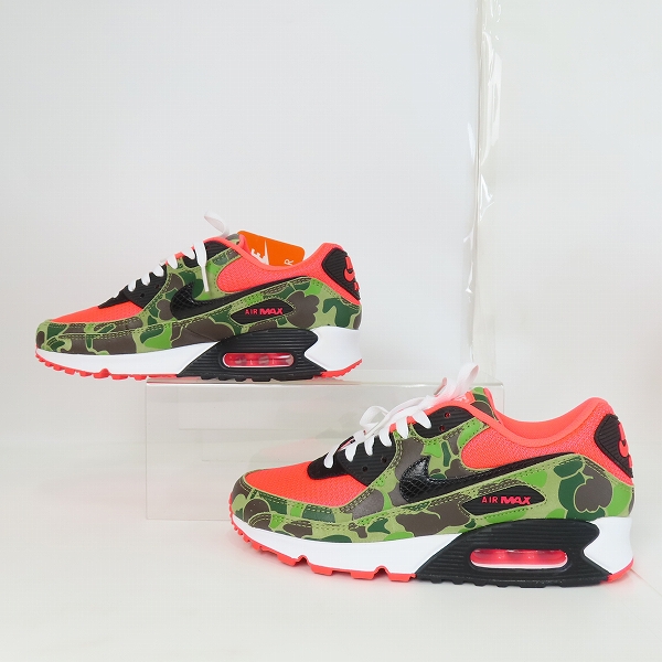 実際に弊社で買取させて頂いた【未使用】NIKE×atmos/ナイキ×アトモス AIR MAX 90 SP REVERSE DUCK CAMO/リバース ダック カモ CW6024-600/27.5の画像 3枚目