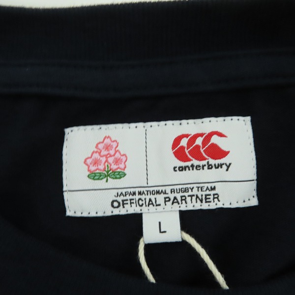 実際に弊社で買取させて頂いた【未使用】canterbury/カンタベリー JAPAN L/S CLASSIC TEE ロンT RA43789/Lの画像 2枚目