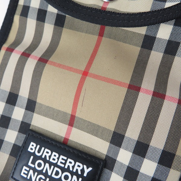 実際に弊社で買取させて頂いたBURBERRY/バーバリー ノバチェック ポーチ ポシェット ショルダーバッグ キャンバスの画像 7枚目