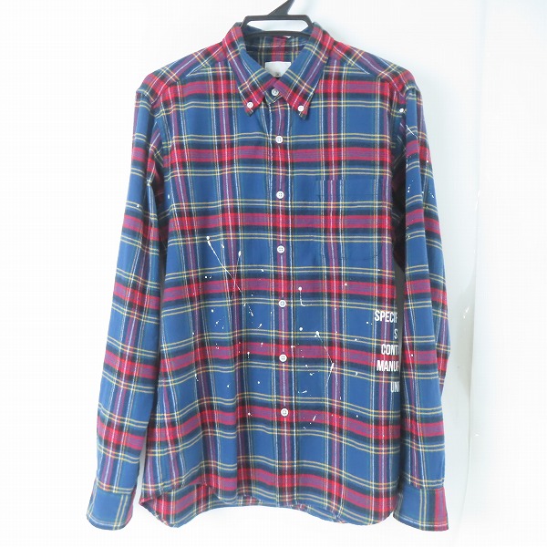 実際に弊社で買取させて頂いたuniform experiment/ユニフォームエクスペリメント ネルシャツ UE-192039/3