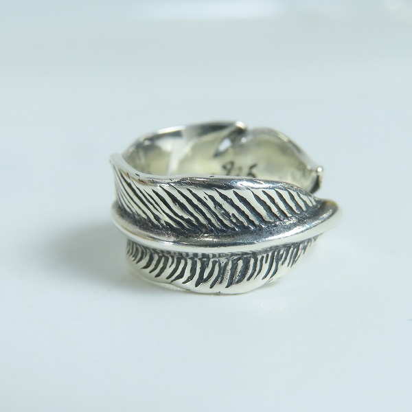 実際に弊社で買取させて頂いたBWL/Bill Wall Leather/ビルウォールレザー シルバー フェザーリング 14.5-15.5号の画像 3枚目