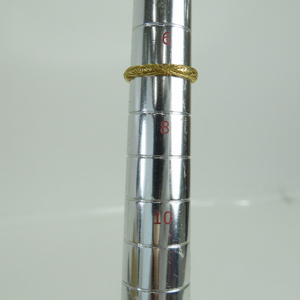 実際に弊社で買取させて頂いた【ギャラ付き】Loree Rodkin/ローリーロドキン Engraved Band w/etched Cross 18Kイエローゴールド リング US4/7号の画像 7枚目