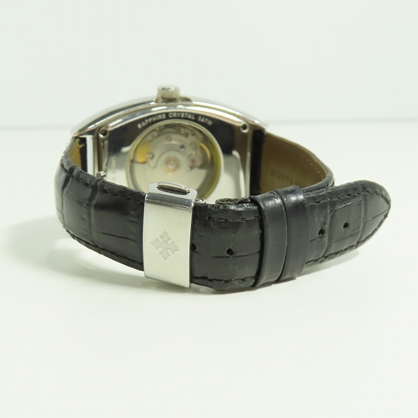 実際に弊社で買取させて頂いたLoree Rodkin/ローリーロドキン 3332 デイト/裏スケ/自動巻き/レザーベルト 腕時計の画像 2枚目