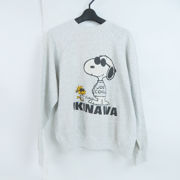 実際に弊社で買取させて頂いたVintage/ヴィンテージ ラグランスウェット スヌーピー OKINAWA Lの画像 0枚目