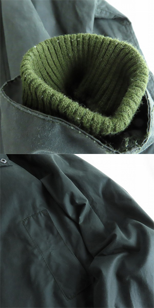 実際に弊社で買取させて頂いたBarbour/バブアー BEDALE JACKET ビデイル 襟コーデュロイ オイルドジャケット MWX0018SG9138 38の画像 8枚目