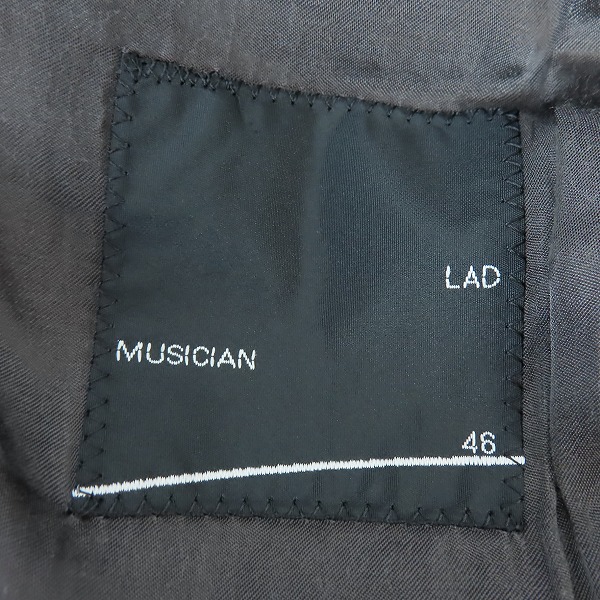 実際に弊社で買取させて頂いたLAD MUSICIAN/ラッドミュージシャン 1B テーラードジャケット 2207-315/46の画像 2枚目